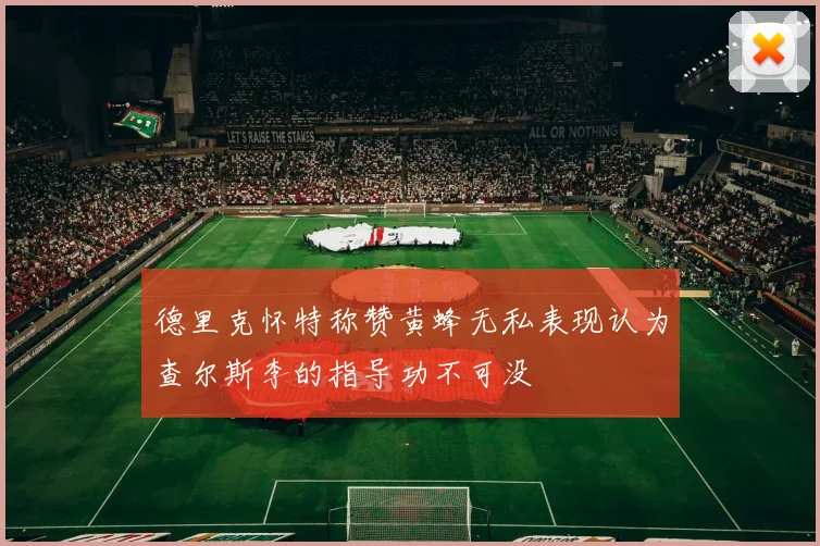 德里克怀特称赞黄蜂无私表现认为查尔斯李的指导功不可没